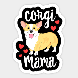 Corgi Women Girls Puppy Mom Dog Mama Lover Sticker